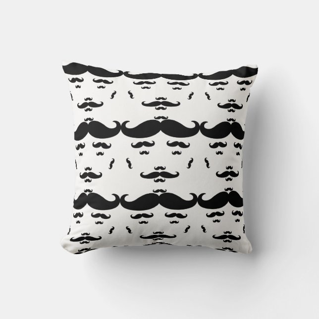 100% Moustache Cushion (Front)