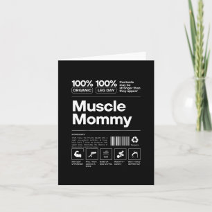100% Muscle Mummy - Bodybuilding Gym Fit - Design Card