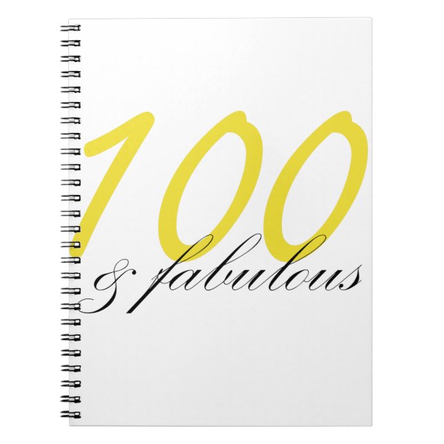 100 n Fabulous Notebook (Front)
