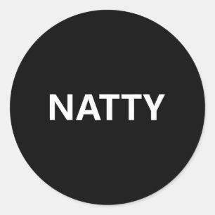 100% Natty Muscle Lifter  Classic Round Sticker