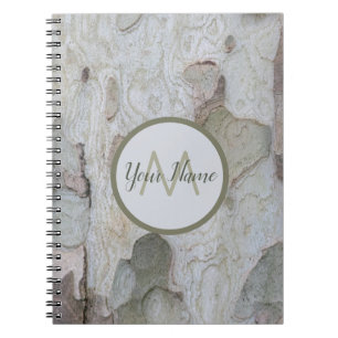 100% Natural monogram with your name! Notebook