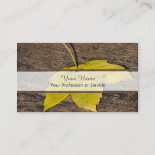 100% natural organic indian summer style business  card