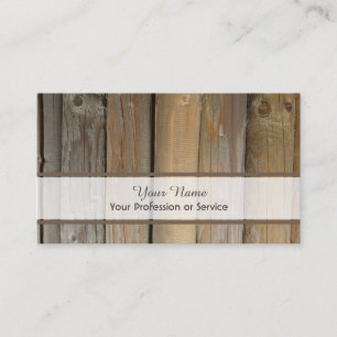 100% natural organic wooden style business card