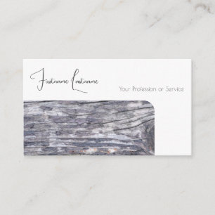 100% natural organic wooden style interior design business card