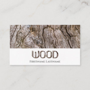 100% natural organic wooden style wooden letters business card