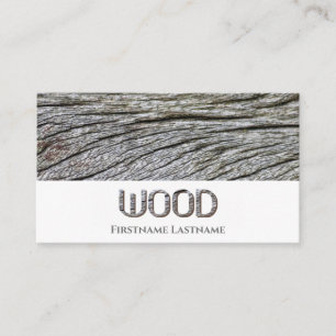 100% natural organic wooden style wooden letters business card