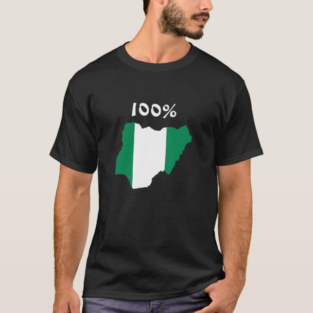 100% Nigerian T-Shirt (Front)