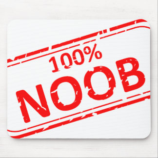 100% Noob Rubber-stamp Mouse Pad