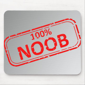 100% Noob Rubber-stamp Mousepad
