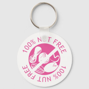 100% Nut Free Customised Colour Keychains