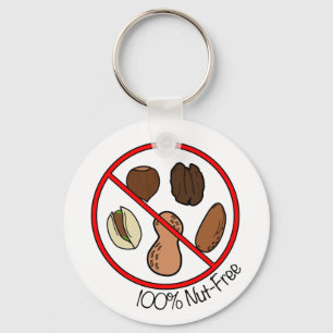 100% Nut Free (Tree nuts & Peanuts) Key Ring