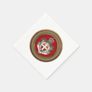 [100] Order of Malta - SMOM Coat of Arms Napkin