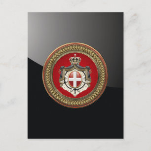 [100] Order of Malta - SMOM Coat of Arms Postcard