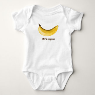 "100% ORGANIC BANANA BABY" #foodiepower Baby Bodysuit