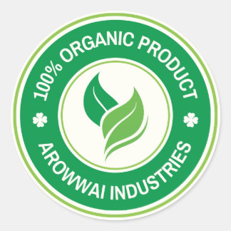 100% Organic Product Label Sticker