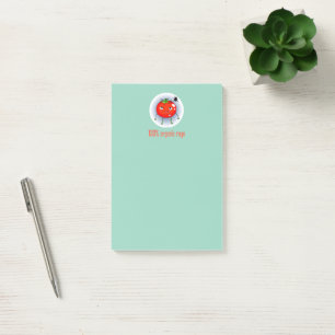 100% Organic Rage Funny Angry Tomato Post-it Notes
