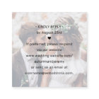 100 Pack QR  RSVP Wedding Website Photo Enclosure