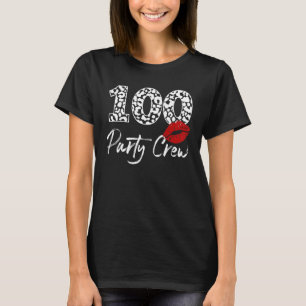 100 Party Crew Drinking Beer 100th Birthday Bday F T-Shirt
