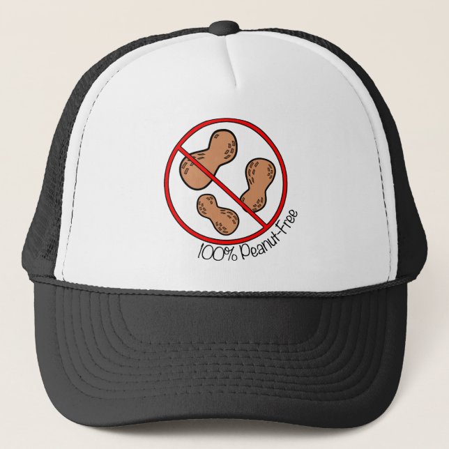 100% Peanut Free Trucker Hat (Front)