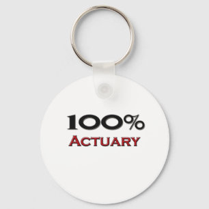 100 Percent Actuary Key Ring