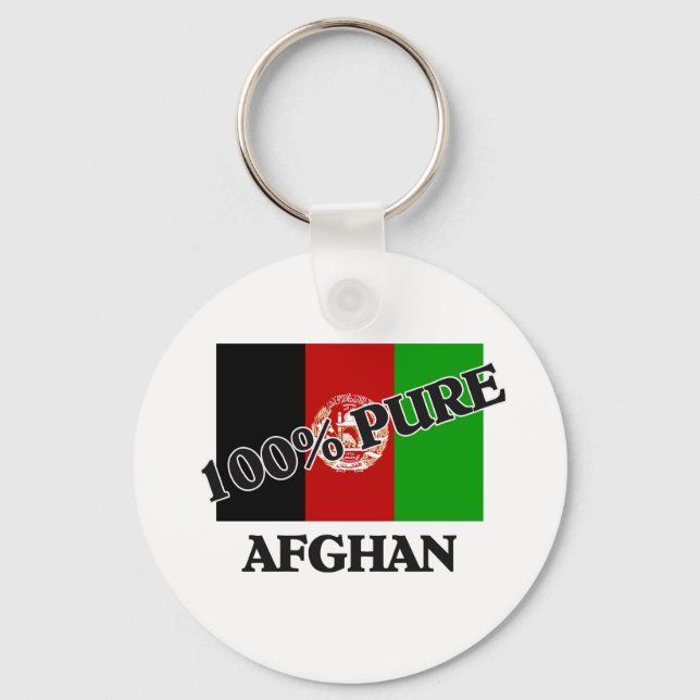100 Percent AFGHAN Key Ring (Front)