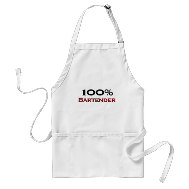 100 Percent Bartender Standard Apron (Front)