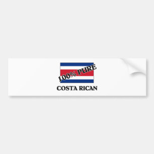 100 Percent COSTA RICAN Bumper Sticker