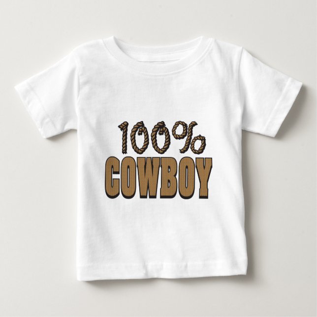100 Percent Cowboy Baby T-Shirt (Front)