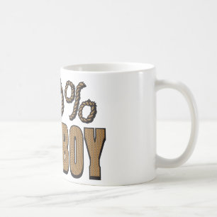 100 Percent Cowboy Coffee Mug