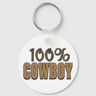 100 Percent Cowboy Key Ring