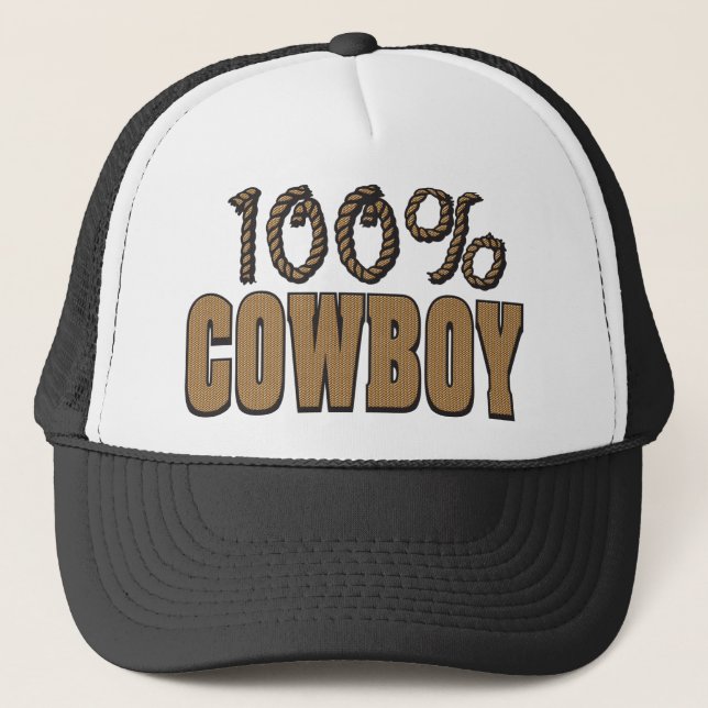100 Percent Cowboy Trucker Hat (Front)