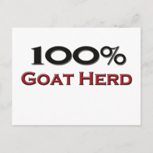 100 Percent Goat Herd Postcard