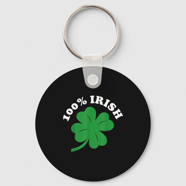 100 Percent Iri-shirt  Key Ring (Front)
