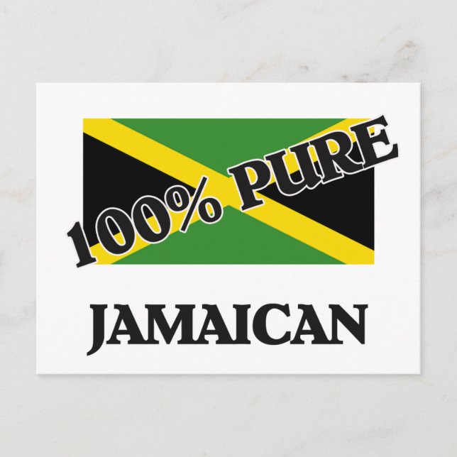 100 Percent JAMAICAN Postcard (Front)