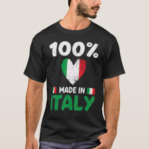 100 Percent Made In Italy Italian Boys Girls Kids T-Shirt