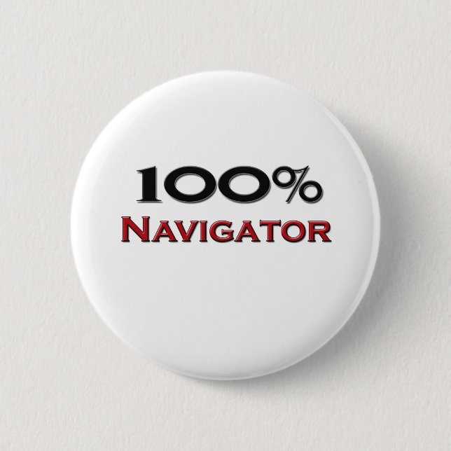 100 Percent Navigator 6 Cm Round Badge (Front)