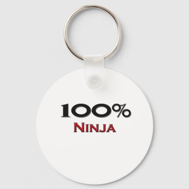 100 Percent Ninja Key Ring (Front)