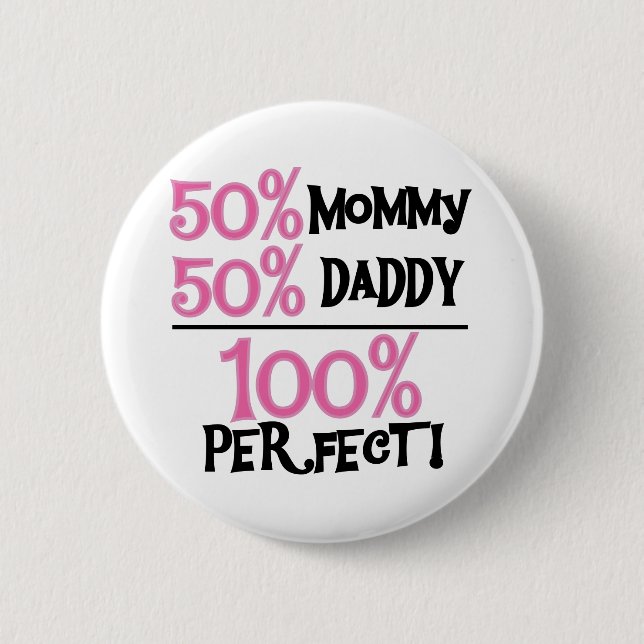 100 Percent Perfect 6 Cm Round Badge (Front)