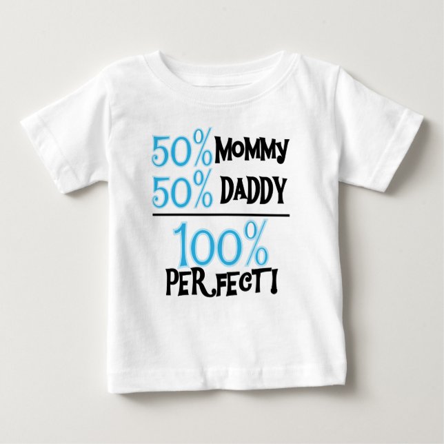 100 Percent Perfect Blue Baby T-Shirt (Front)