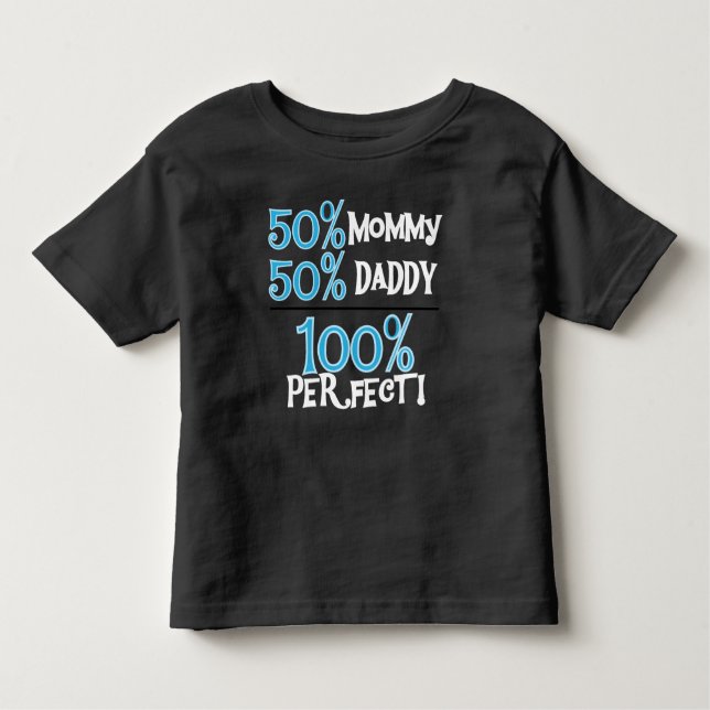 100 Percent Perfect Blue Toddler T-Shirt (Front)