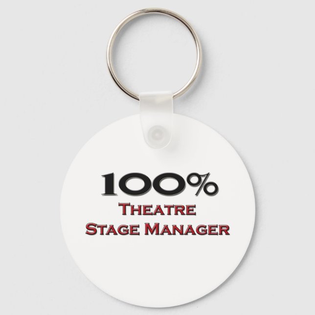 100 Percent Theatre Stage Manager Key Ring (Front)