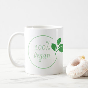 100 percent vegan  One percent vegan Coffee Mug