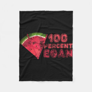 100 percent vegan summer watermelon fruit lover fleece blanket