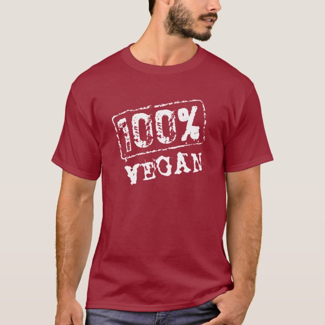 100 Percent Vegan T Shirt (Front)