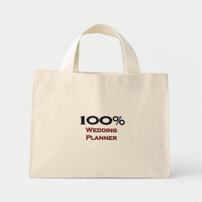 100 Percent Wedding Planner Mini Tote Bag (Front)
