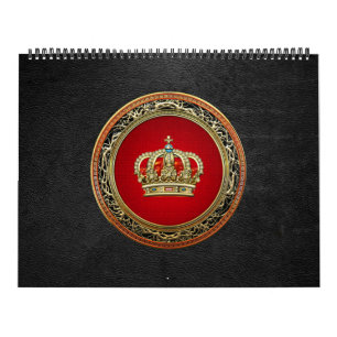 [100] Prince-Princess King-Queen Crown [Gold] Calendar