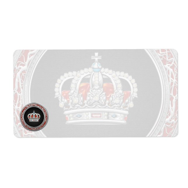 [100] Prince-Princess King-Queen Crown [Silver] (Front)