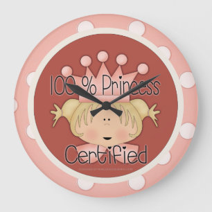 100% Princess Certified Round Wall Clock