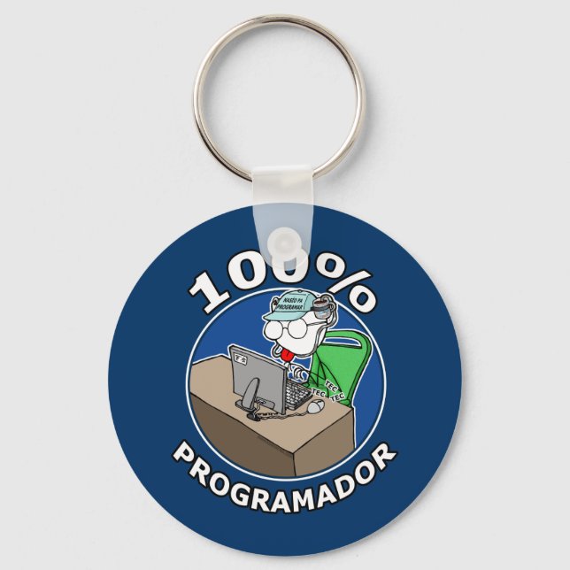 100% Programmer Key Ring (Front)