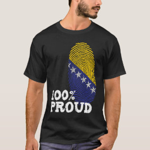 100 Proud Bosnia Herzegovina flag for Proud Bosnia T-Shirt